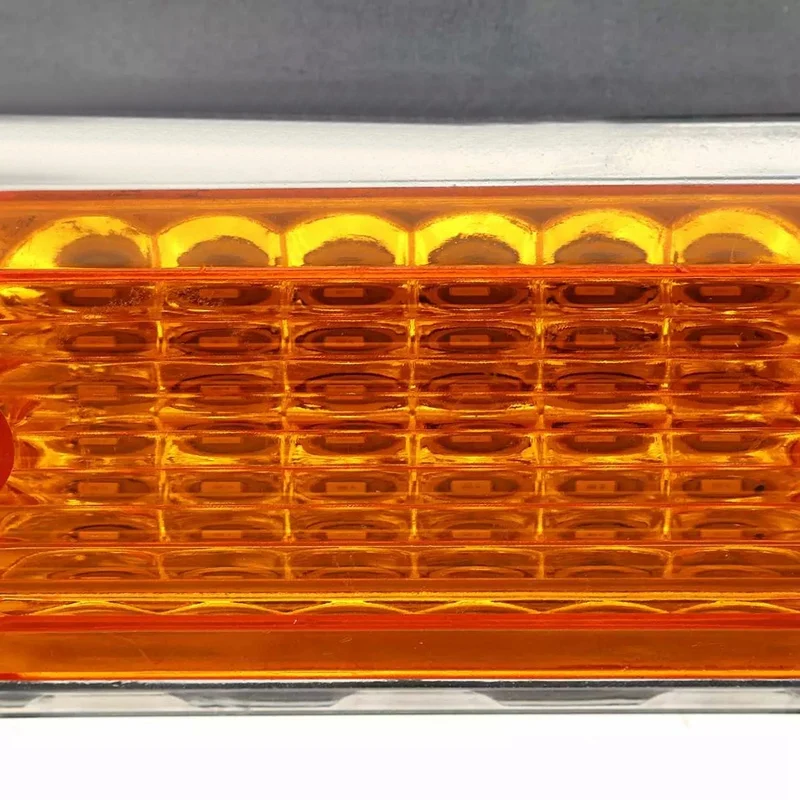 

2Pcs 24V 15 LED Truck Side Marker Light External Lights Squarde Warning Tail Light Signal Lamps Auto Trailer Truck Lorry