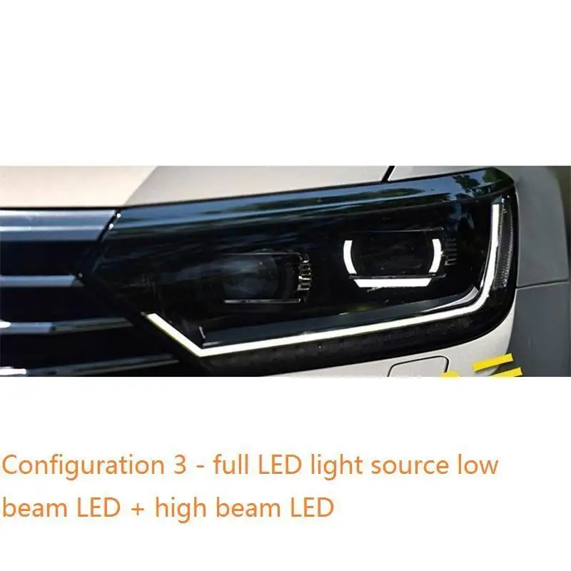 MODEL D Автозапчасти Luces Led Para авто Drl аксессуары автомобильные лампы фары автомобильные фары в сборе 17 18 для Volkswagen Magotan - Цвет: MODEL D