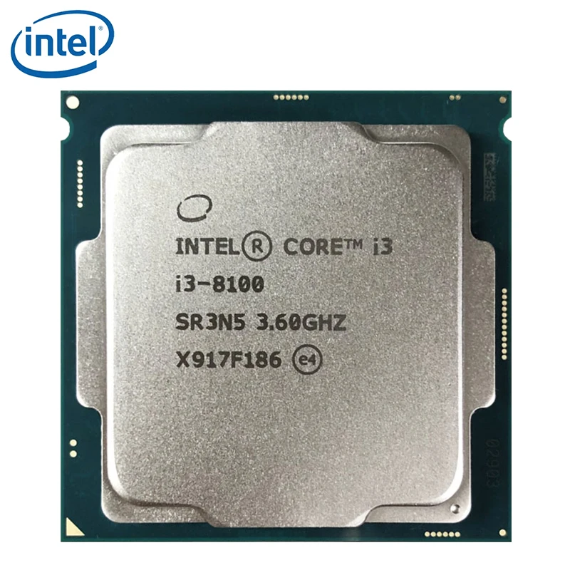 Процессор Intel Core i3 8series I3 8100 I3-8100 CPU LGA 1151-land FC-LGA 14 nanometers Quad-Core б/у dusktop | Компьютеры и
