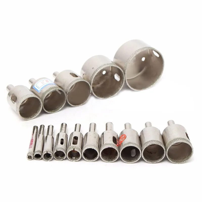 15pcs Diamond tool drill bit hole saw set for glass ceramic marble 6mm-50mm New | Drill Bit