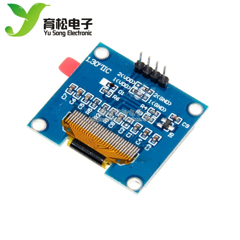1 3 дюймов ЖК-дисплей Экран сине-белые I2C связи IIC 12864 OLED дисплей модуль отправить
