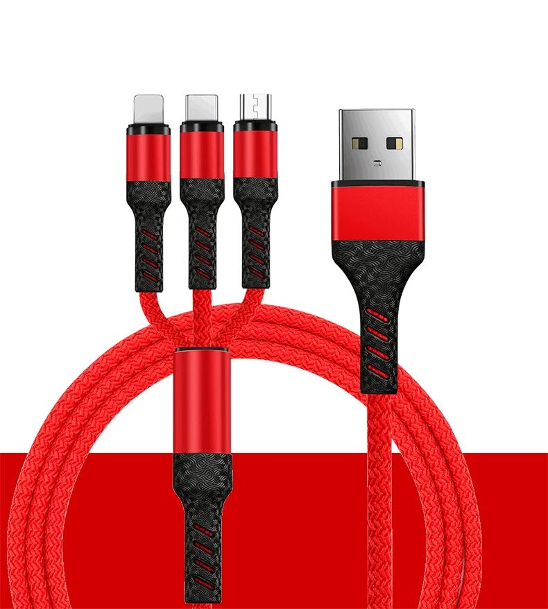 1 м USB кабель для iPhone Быстрая зарядка быстрое автомобильное зарядное устройство 3.1A 5 в двойной 2 USB Micro usb type C кабель для мобильного телефона