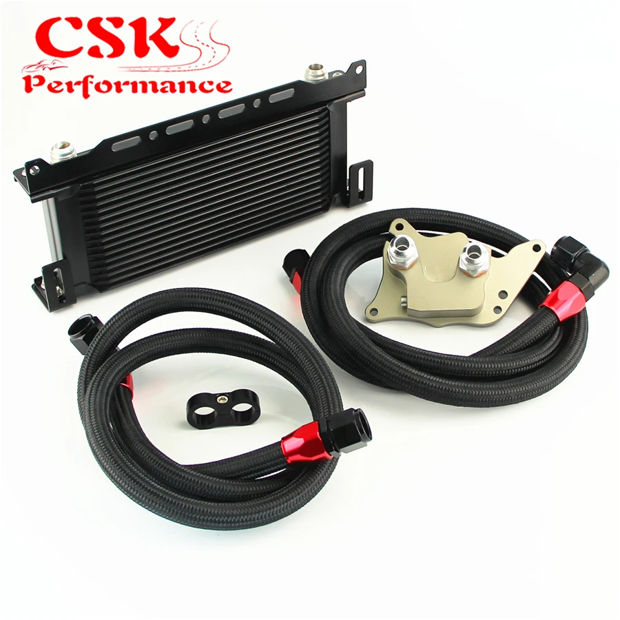 16 рядный кронштейн для масляного радиатора шланг подходит BMW Mini Cooper S R56 Supercharger