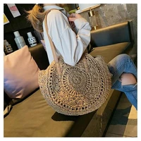 beach rattan bag hand woven straw bag bohemian summer handbag travel female tote wicker bag bolsos de mimbres paja