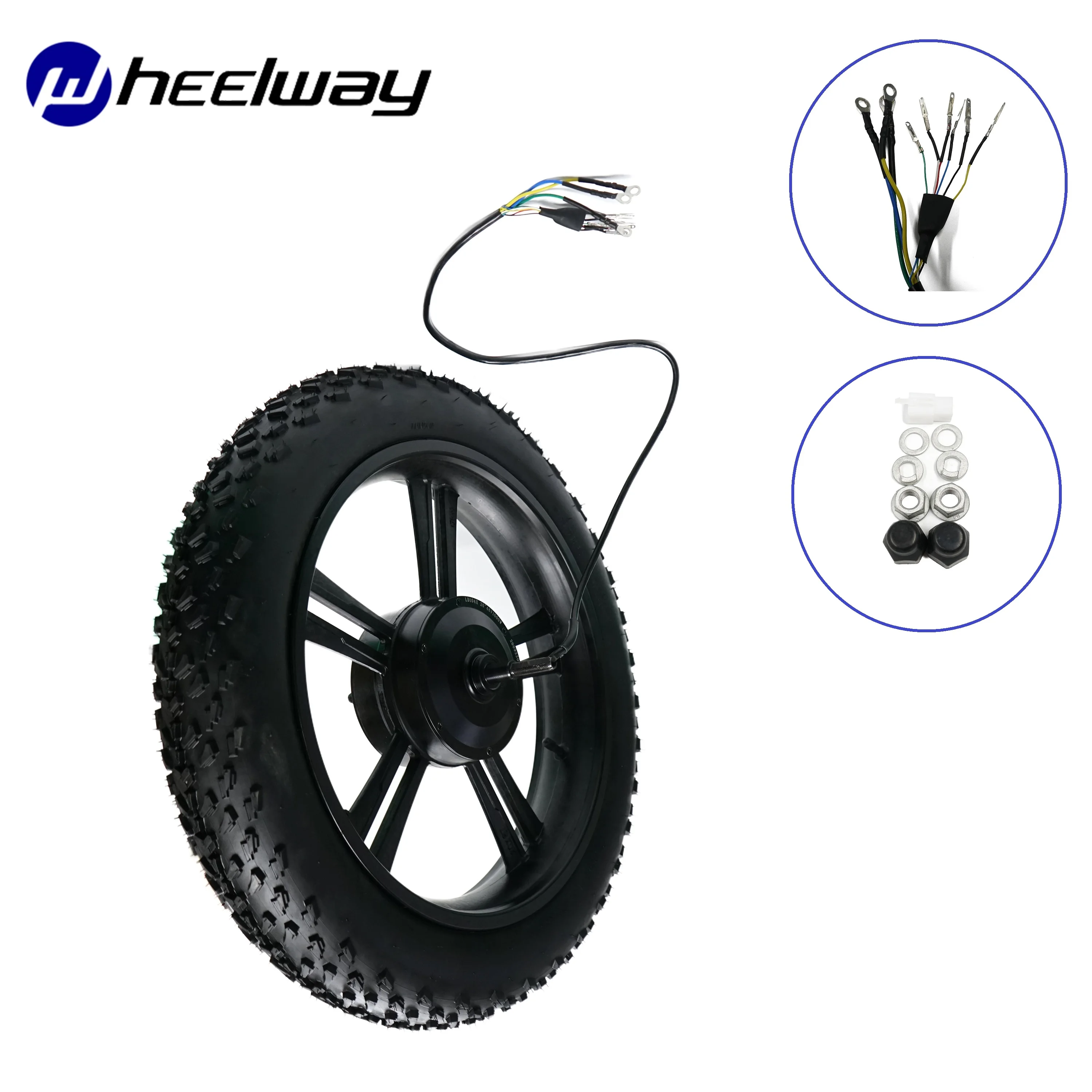 Günstig 20 Inch 48V 500W 750W 1000W 100N.M Getriebe Hub Motor Elektrische Bike 25-35 Km/h Hohe Reifen Hohe Drehmoment Roller Motor Mit Vorderrad