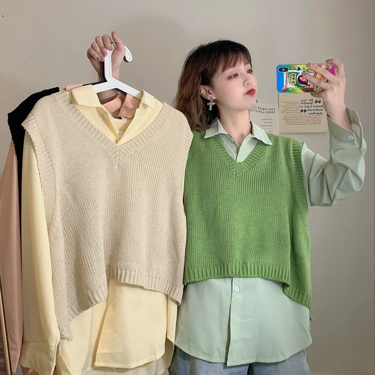 Новинка 2021 зеленый ленивый свитер жилет модный супертеплый для женщин |