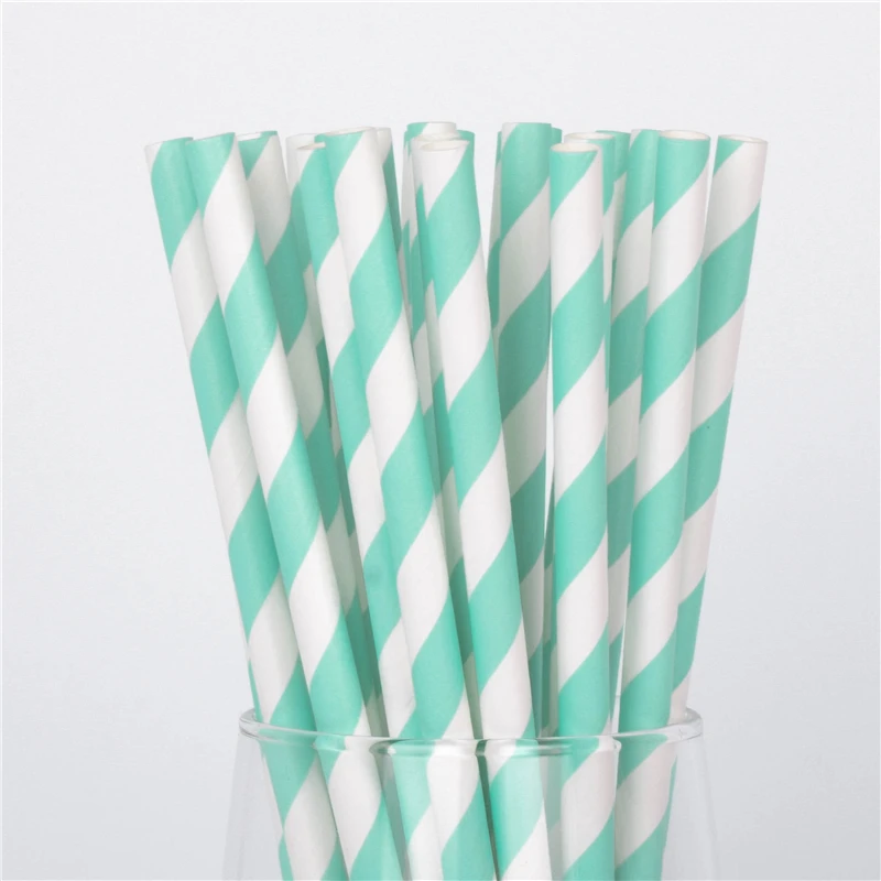 25 шт бумажная соломенная полоса вечерние красочные соломинка для питья