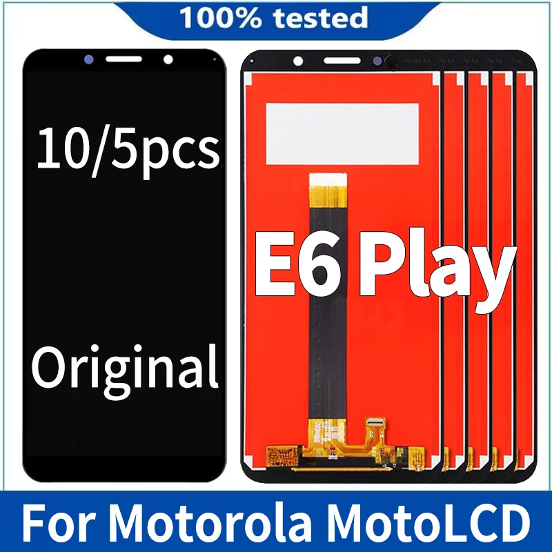 

Оригинальный ЖК-экран для Motorola Moto E6 PLAY 5/10 шт./лот, дисплей с сенсорным дигитайзером, запчасти для мобильных телефонов