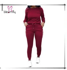 3XL, Женский комплект из двух предметов, женский зимний спортивный костюм, бархатные толстовки с капюшоном, топ+ штаны, женская одежда с длинным рукавом, женские спортивные костюмы