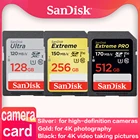 Карта памяти SanDisk Ultra Extreme Pro, SD-карта 32 Гб 64 Гб 128 ГБ 256 ГБ 512 ГБ ТБ SDHCSDXC Class10 U1 U3 4K, флэш-карта для камеры