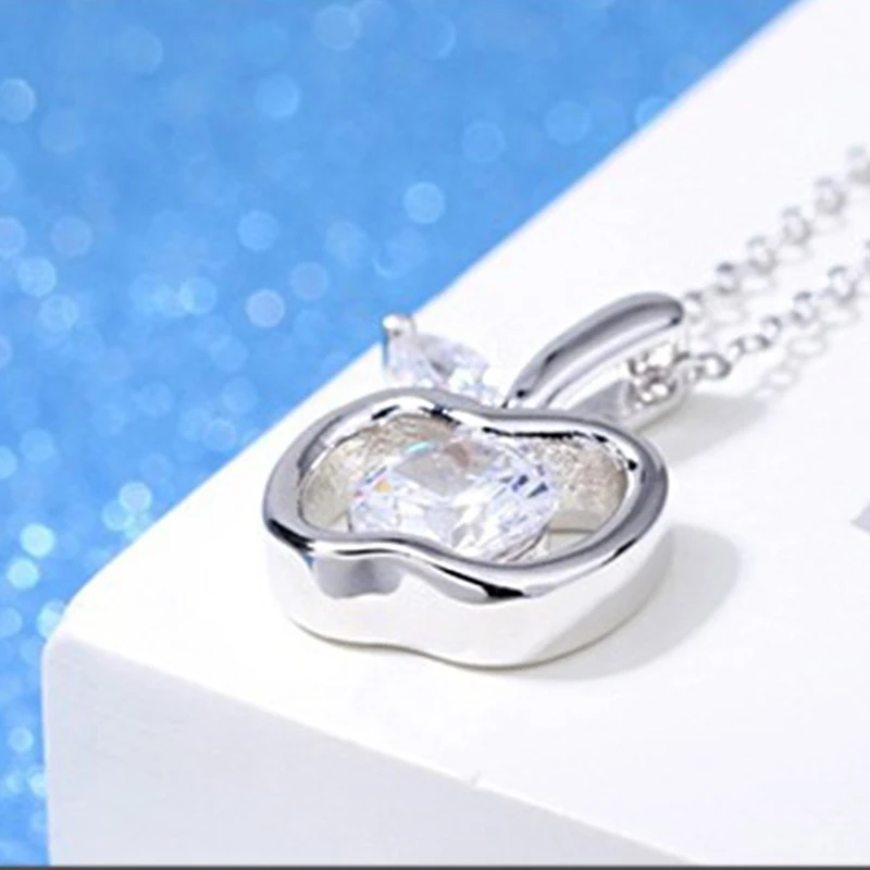 Цепочка с подвеской в виде яблока Женская креативное ожерелье Ювелирное