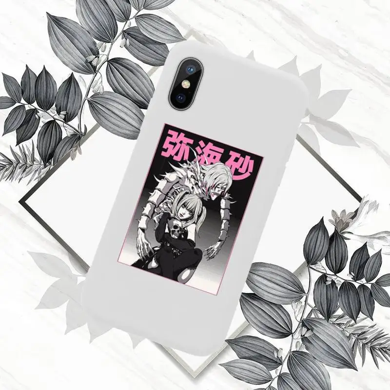 

rem and misa death note Phone Case White Candy Color for iPhone 11 12 mini pro XS MAX 8 7 6 6S Plus X SE 2020 XR