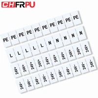10pcs with the word and blank printing type markers uk series terminal with the number din rail terminal blocks maker strips