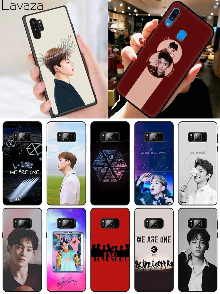 Мягкий силиконовый чехол Lavaza EXO chen для Samsung A10S A20S A30S A40S A50S A60 A70S M10 M20 M30|Бамперы| |