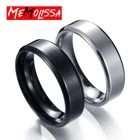MeMolissa, к счастью, Черное женское мужское кольцо из полированной нержавеющей стали, ювелирное изделие, обручальное кольцо, подарок на день Святого Валентина