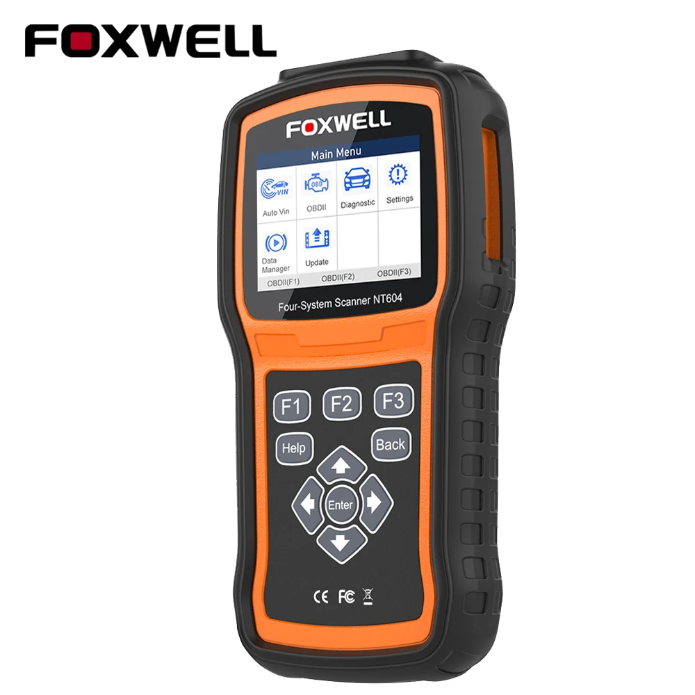 Диагностический сканер Foxwell NT604 OBD2 прибор для считывания кодов четыре системы