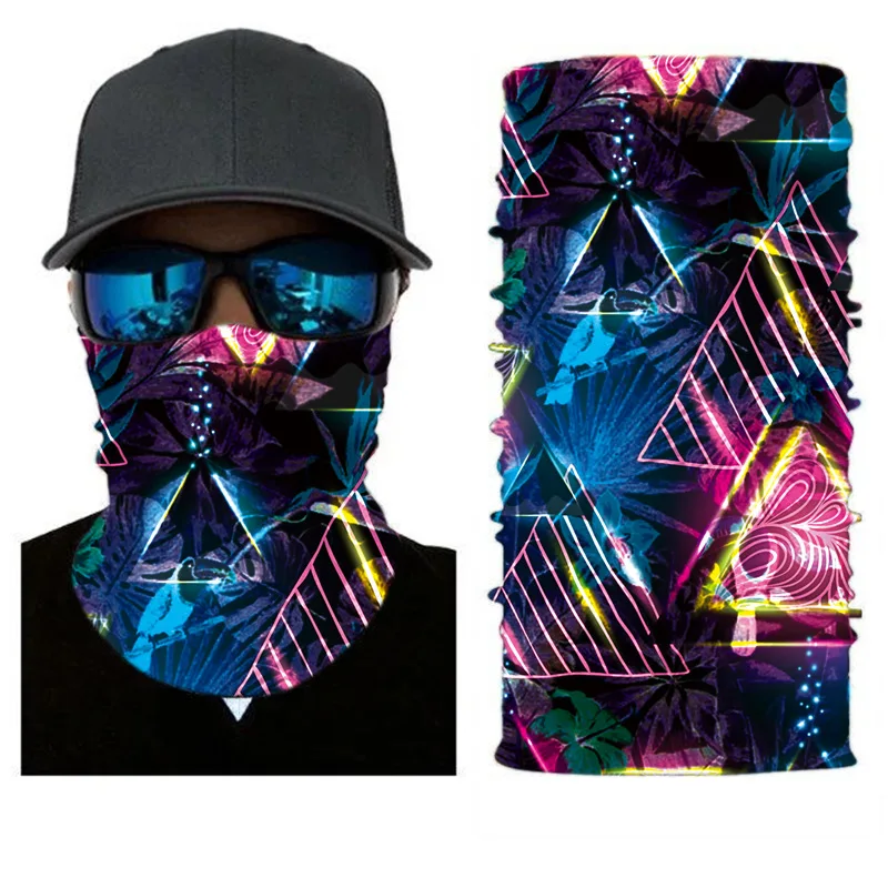 Camouflage Variety Tube Face Mask Scarf Headband buffe Solid Color Outdoor Cycling Fishing Bandanas Men Women Moto Bicycle Hijab | Спорт и