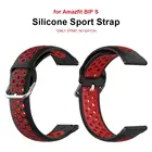 Браслет для Amazfit BIP SGTR 42 ммGTSBIP Lite, спортивные силиконовые смарт-часы, ремешок Amazfit ремешок Bip