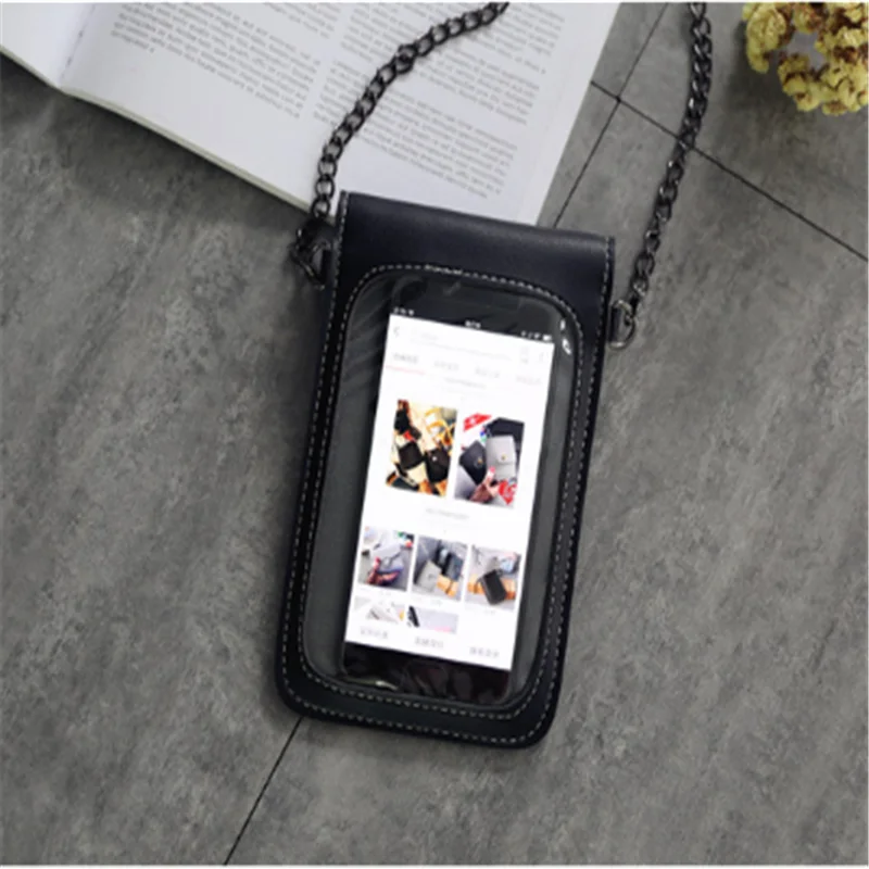 Женская модная сумка через плечо кошачьими ушками украшения прозрачный