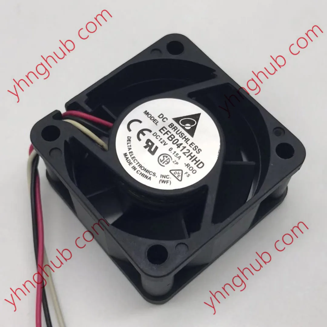 3-проводной серверный Вентилятор охлаждения Delta Electronics EFB0412HHD R00 DC 12 В 0,15 а 40x40x20 мм