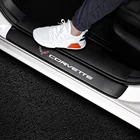 Для Chevrolet Corvette автомобильный Стайлинг 14 шт. углеродное волокно порог багажник углеродное волокно декоративные наклейки 3D Автомобильная наклейка