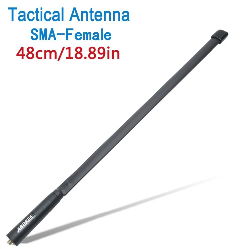 ABBREE SMA-Female Dual Band 144/430Mhz Foldable CS Tactical Antenna For Xiaomi Mijia Smart Walkie Walkie Talkie Ham Radio