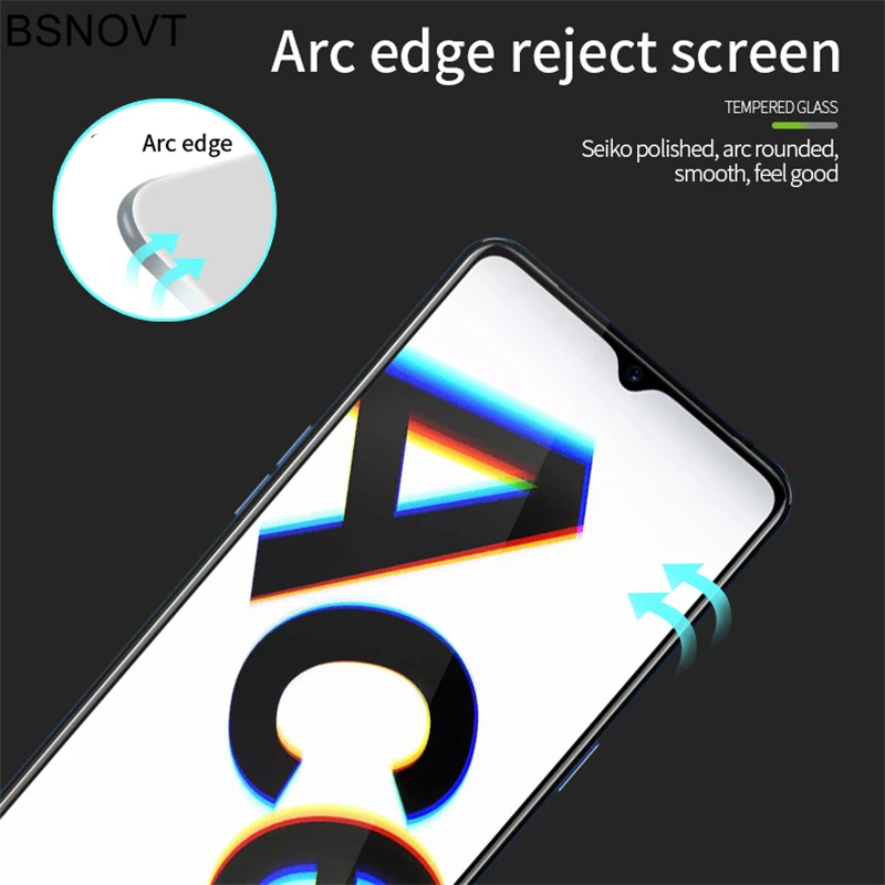 2 uds vidrio templado para OPPO Reno Ace Protector de pantalla OPPO Reno Ace de la cubierta completa para OPPO Reno Ace 3D borde curvo pel&iacute;cula HATOLY-3
