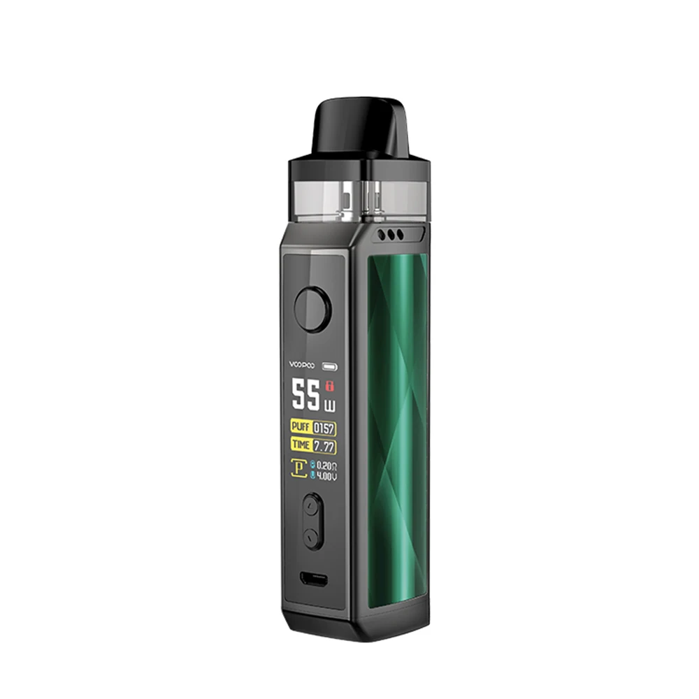 Dazzling Green Комплект VOOPOO VINCI X 70W Pod, система с двумя катушками, 0,96 дюймовый экран, питание от одной батареи 18650, Vape Kit, vsVinci Mod kit - Цвет: Dazzling Green