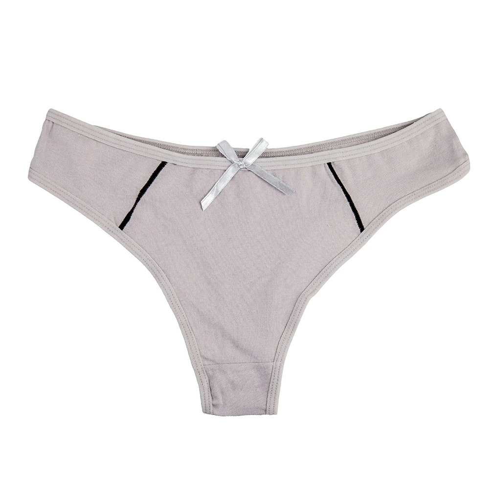 Женские хлопковые стринги однотонные трусики 3 шт./лот|Женские трусики| |