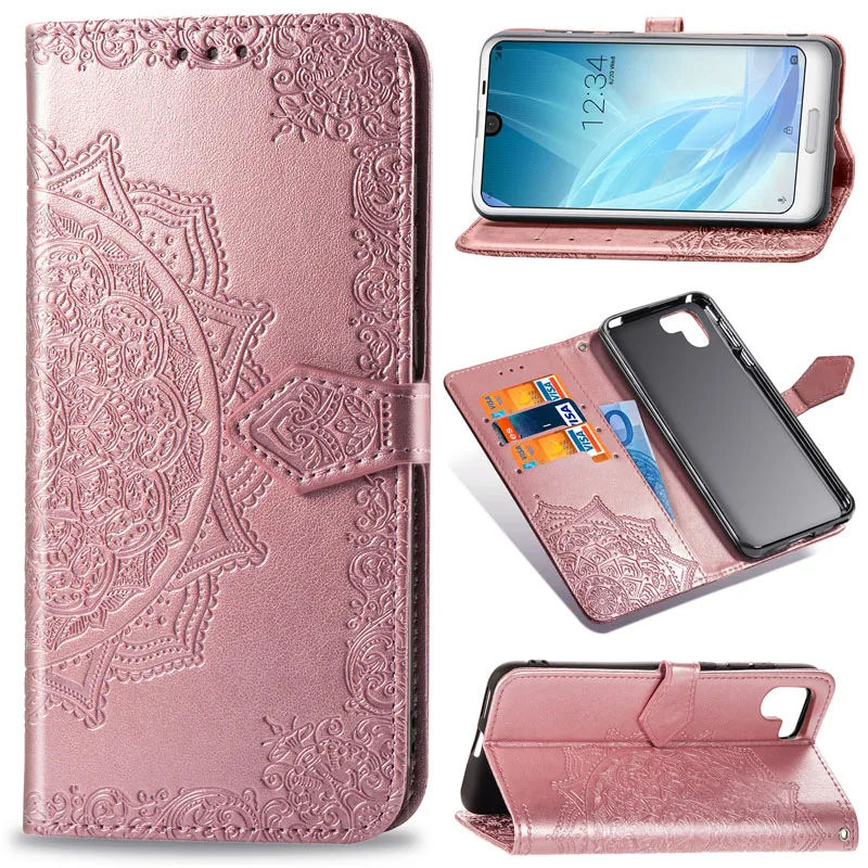 Кожаный чехол для Sharp Aquos R3 R2 компактный Shv40 Shv42 Shv43 Shv44 (полиуретан) с откидной