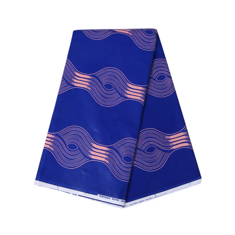 Модный Синий принт 100% хлопок африканская Нигерия Анкара ткань настоящий воск