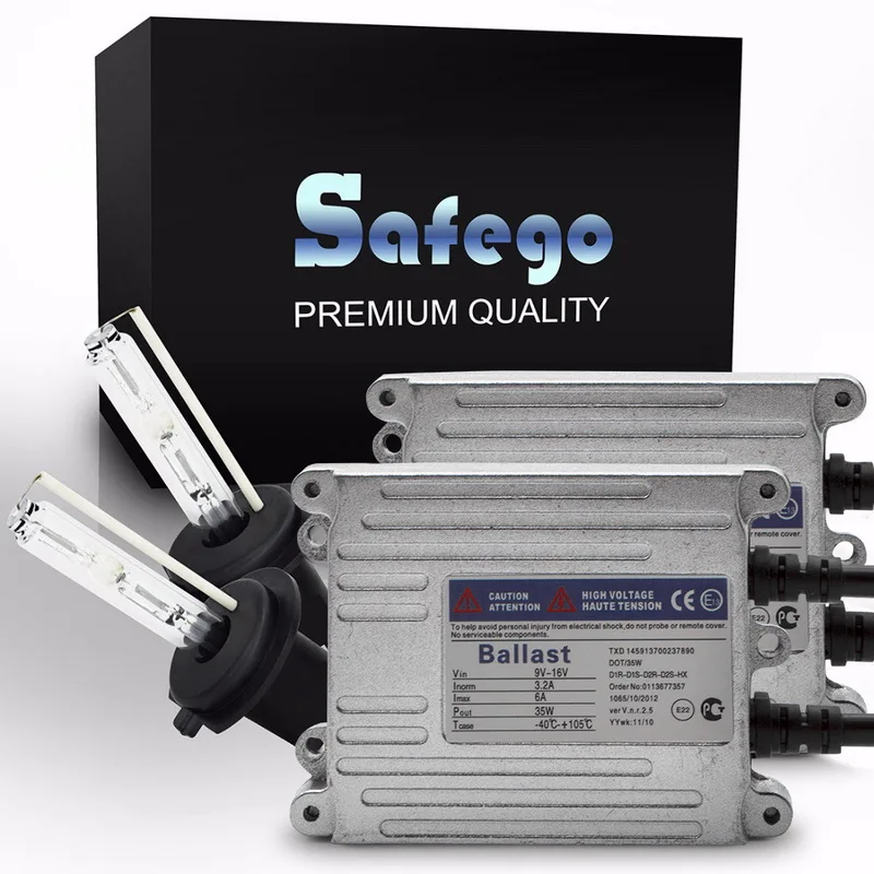 Safego AC 35 Вт ксеноновый комплект HID H7 h1 h3 h4 h8 h9 h10 h11 h13 880 881 9004 9005 9006 K 9007 Ксеноновые HB4