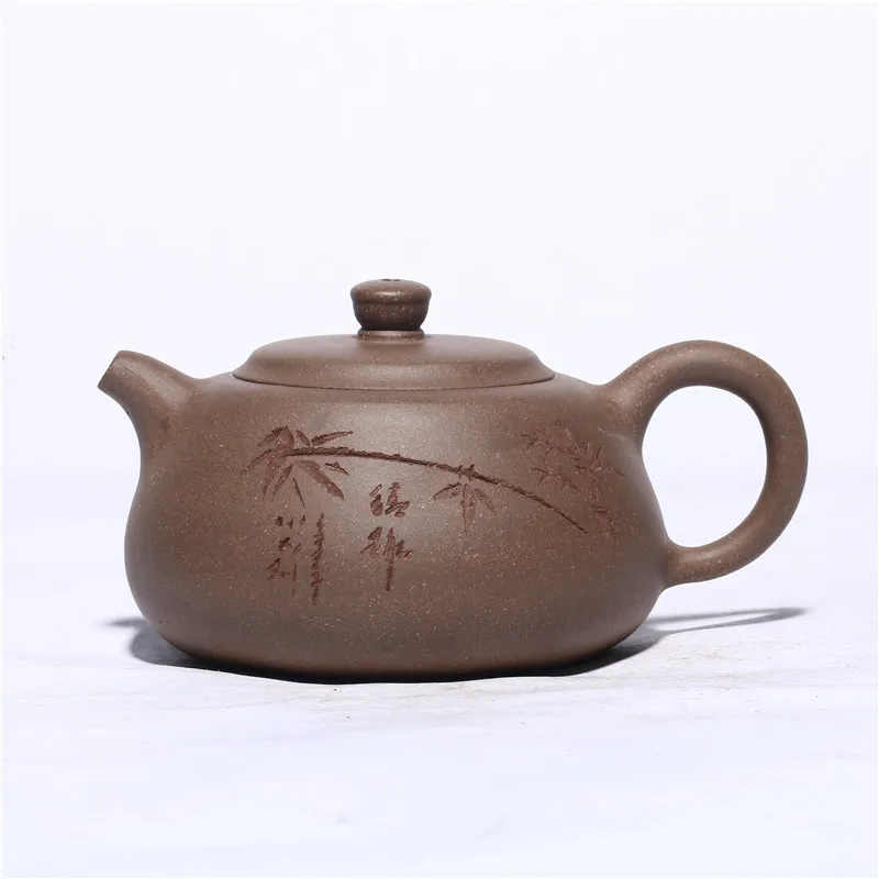 

Handmade Purple Clay Teapot Making Teapot Raw Ore Old Clay Bamboo Shadow Breeze Household Making Teapot Chinese Tea Set