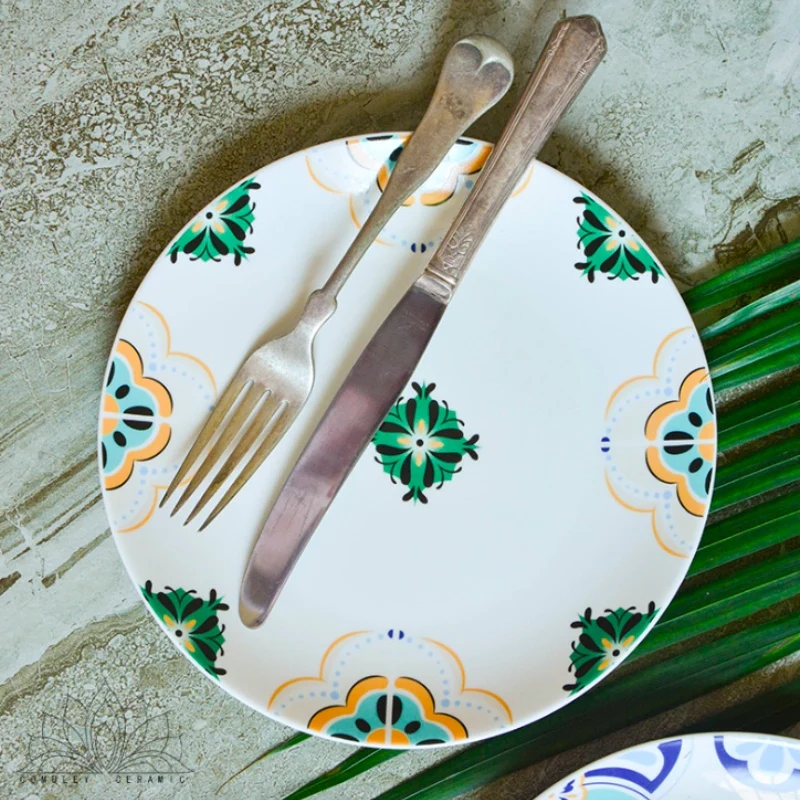 Тарелка для салата обеденная тарелка в скандинавском стиле тарелки стейков