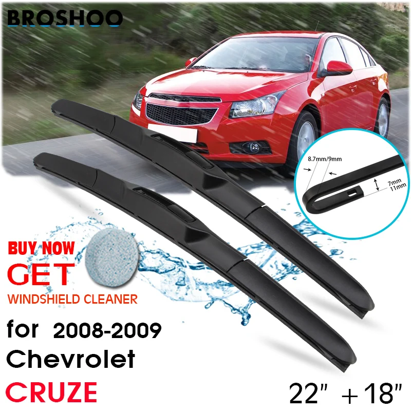 

Car Wiper Blade Front Window Windscreen Windshield Wipers Blades Auto Accessories For Chevrolet CRUZE 22"+18" 2008-2009