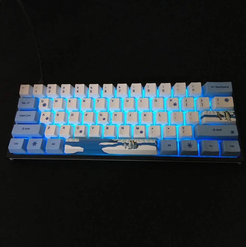 Механическая клавиатура 71 клавиши в стиле пингвина аниме Keycap OEM высота