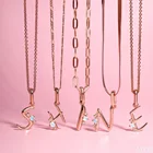 Женское ожерелье с подвеской в виде букв алфавита