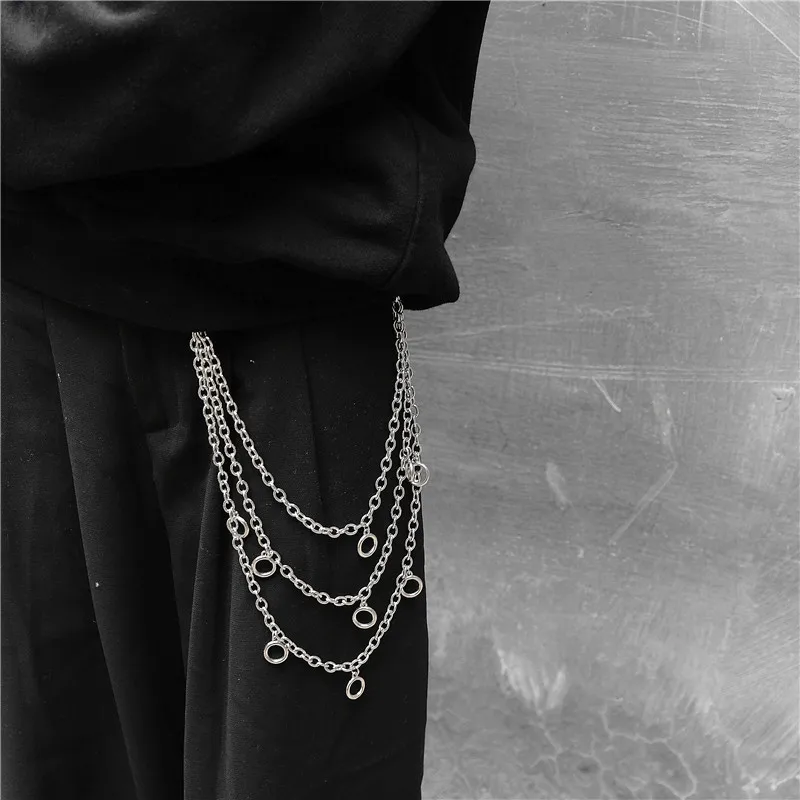 Y Demo Harajuku панк унисекс Брелок Круги серебряные штаны аксессуар | Украшения и