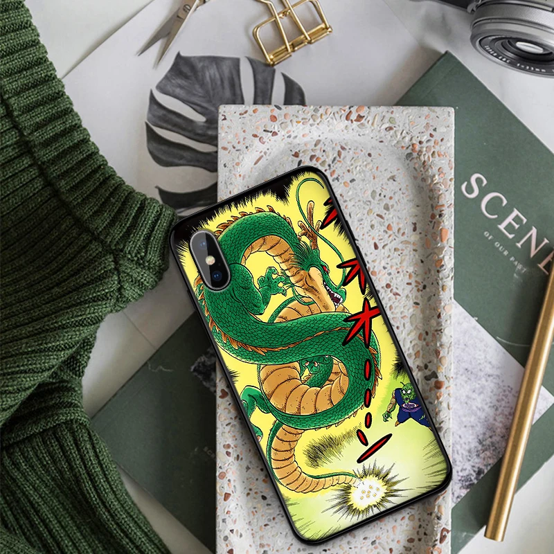 Mobile Phone Cases for iPhone X XS MAX XR 6 s 7 8 Plus Case Fashion Soft Silicone Fitted Back Cover Dragon Ball | Мобильные телефоны