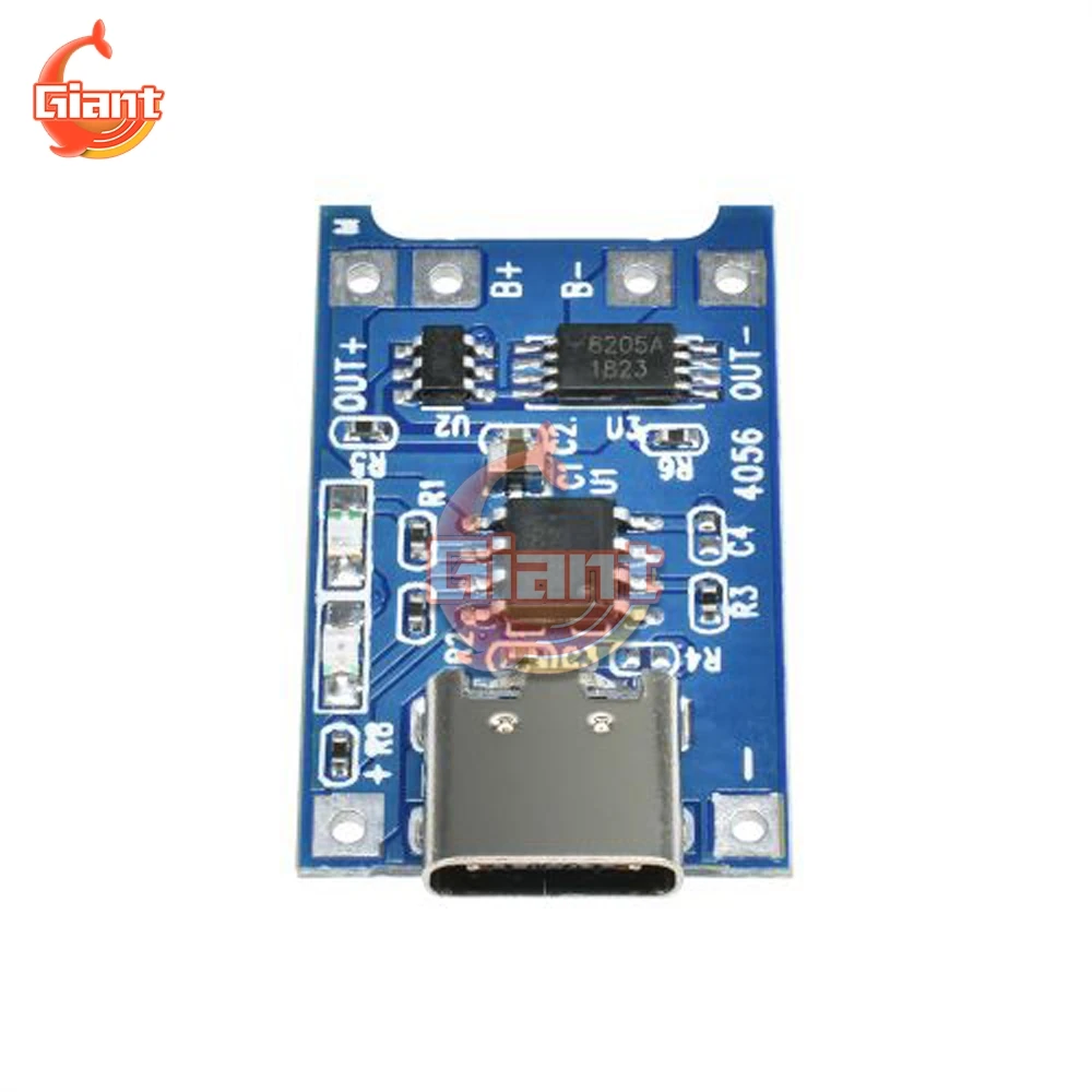 Type-c/Micro/Mini USB 5V 1A 18650 TC4056A литиевая батарея зарядное устройство модуль с защитой