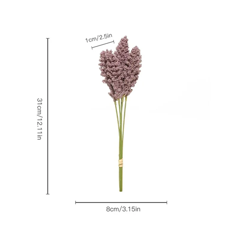 

Handmade Artificial Lavender Bouquet 6 sticks in a bunch Flowers Fake Flowers for Wedding Decoration Home Decor room decor