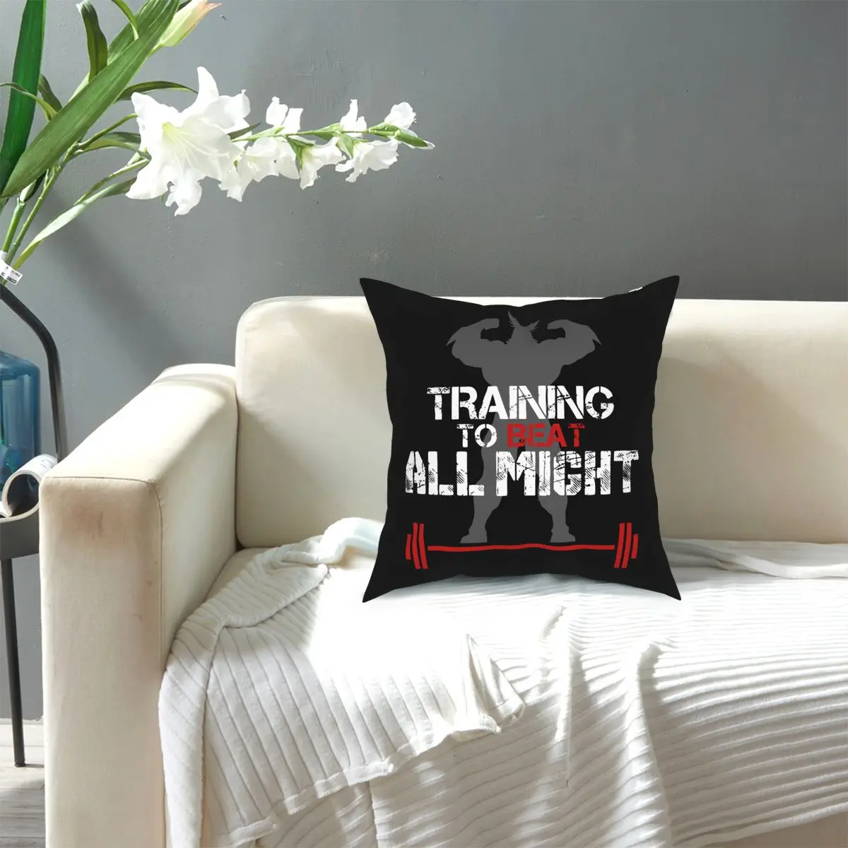 

My Hero Academia Training To Beat All Might Pillowcase Decoration Cushions Throw Pillow for Living Room Double-sided Printing
