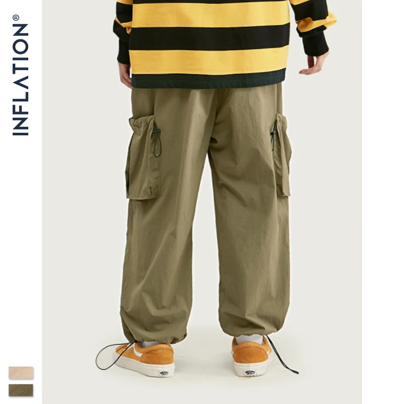 INFLATION уличная одежда одноцветные бегуны с боковыми карманами мужские хип хоп