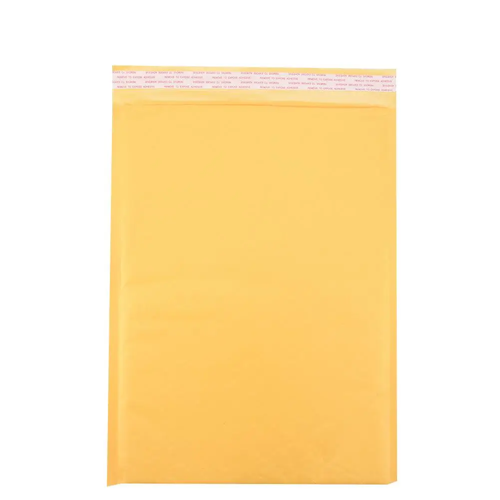 Желтая сумка конверт из крафт бумаги поставщик электроэнергии пузырчатой