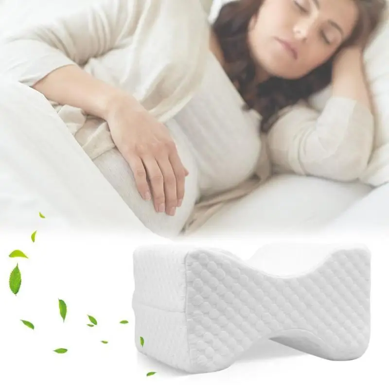 

Memory Foam Knee Pillow Side Sleepers Align Spine Pregnancy Body Pillows Back Support Pregnancy Maternity Cushion Massage Pillow