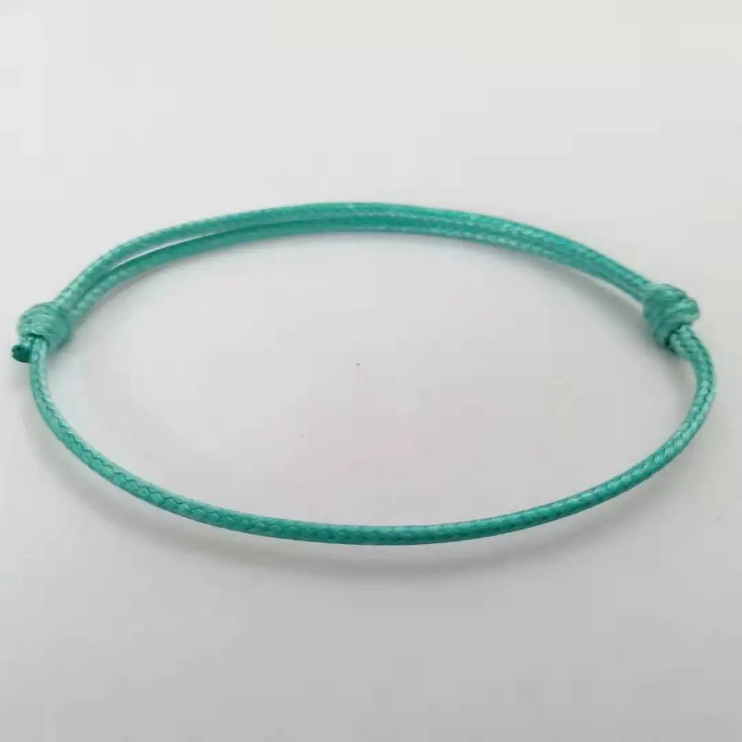 

Newest 4Pcs/Yard Wax Cord Red Black Orange Yellow Green Blue Purple 1mm 1.5mm Adjustable Bracelet for Women Men