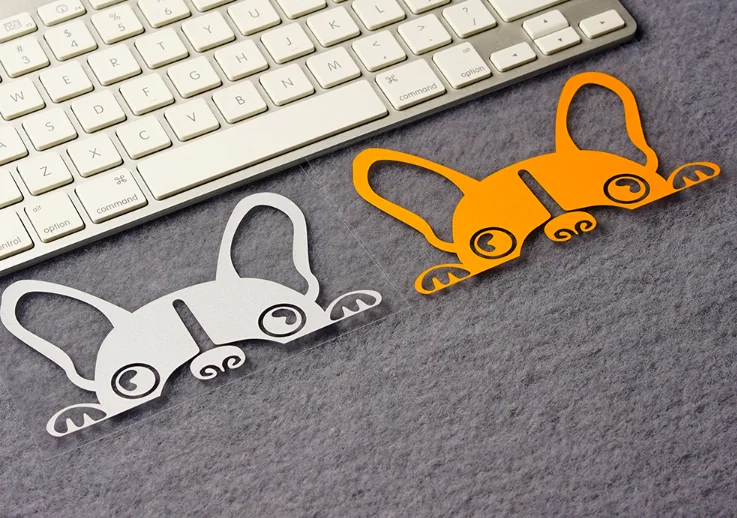 Виниловые наклейки для автомобиля с изображением милой собаки французского