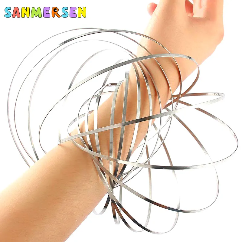 Браслет из нержавеющей стали с жидкостью волшебная игрушка интересный