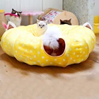 Забавная кошка туннель Котенок Интерактивная игровая трубка забавная Складная звуковая бумага игрушка для хорька зайца плюшевый мяч игрушка для скалолазания