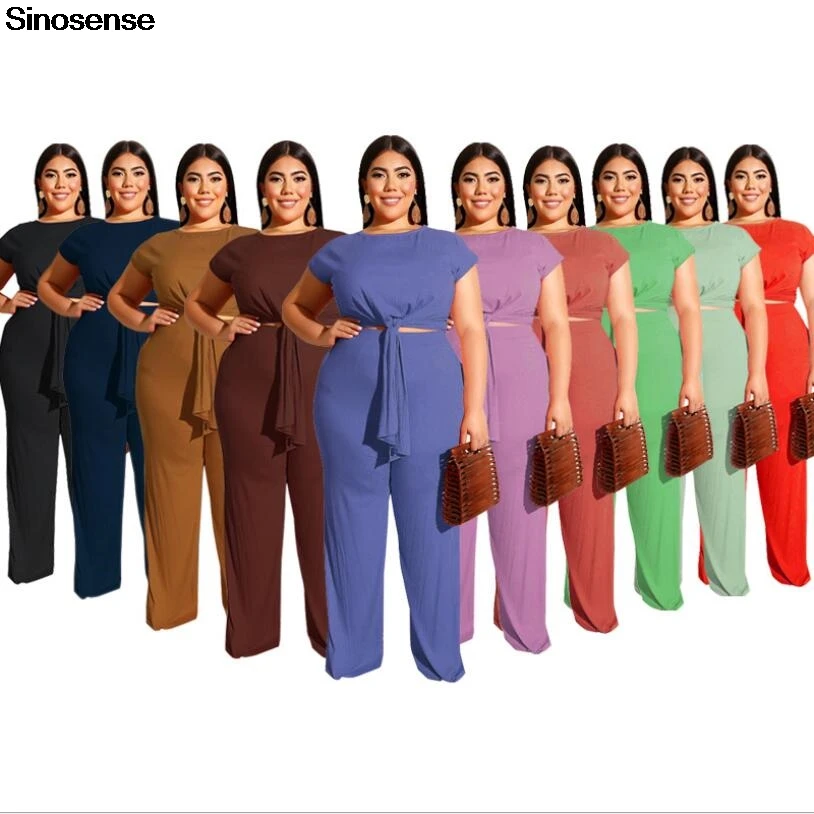 XL 5XL плюс размер комплект из двух предметов 2019 короткий рукав галстук спереди